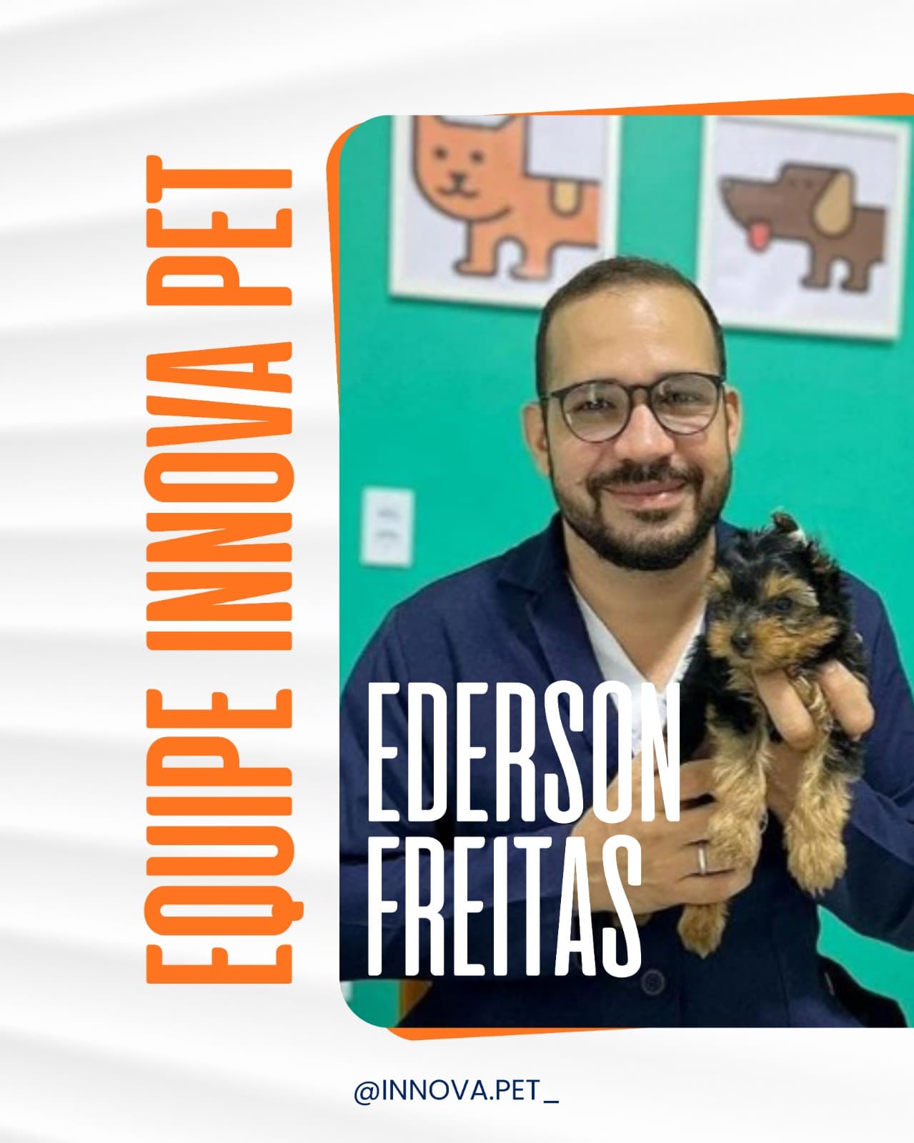 Retrato de Ederson Freitas, integrante da equipe INNOVA PET